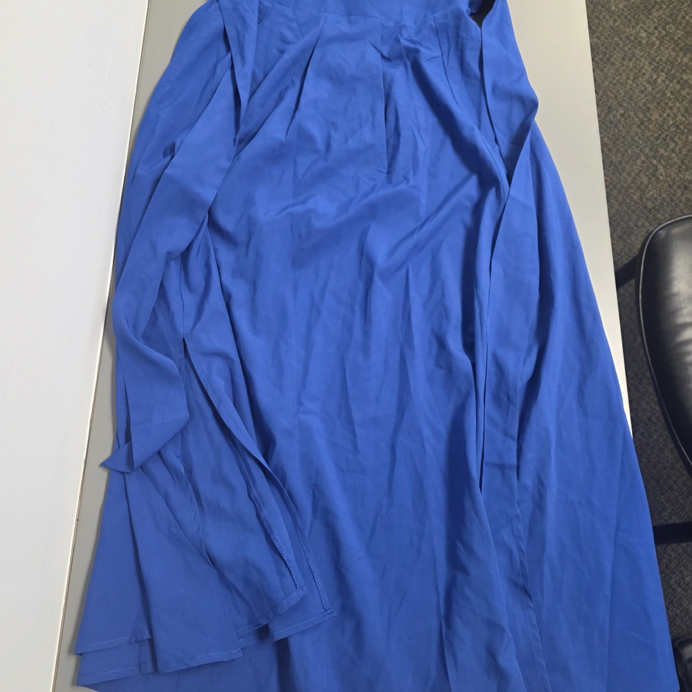 Chic Blue A-Line Women's Skirt